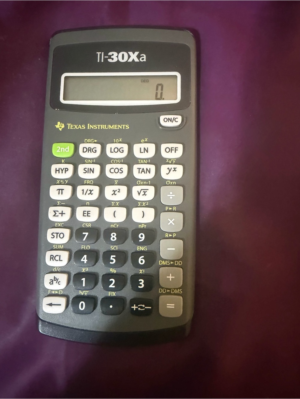 Texas Instruments TI-30Xa Scientific Calculator - Black